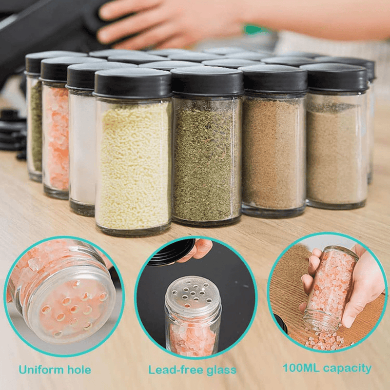 18 Jar Rotating Spice Rack – 360° Kitchen Organizer