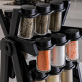 18 Jar Rotating Spice Rack – 360° Kitchen Organizer