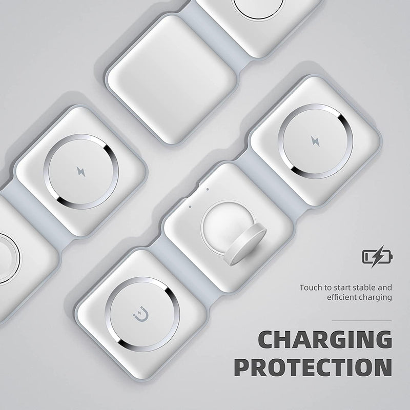 3-in-1 Wireless Charging Pad – 15W Fast Charging Station for Phone, Apple Watch & AirPods
