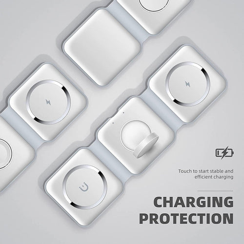 3-in-1 Wireless Charging Pad – 15W Fast Charging Station for Phone, Apple Watch & AirPods