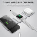 3-in-1 Wireless Charging Pad – 15W Fast Charging Station for Phone, Apple Watch & AirPods