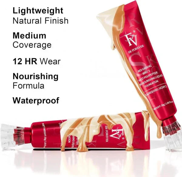 FV Waterproof Foundation – Medium Coverage, Oil-Free Matte Foundation (30g)