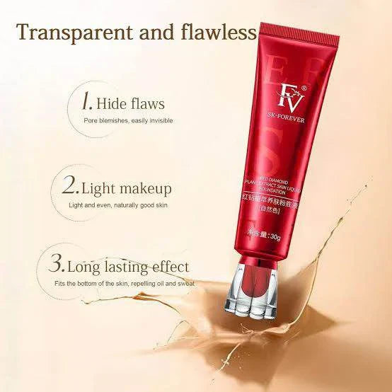 FV Waterproof Foundation – Medium Coverage, Oil-Free Matte Foundation (30g)