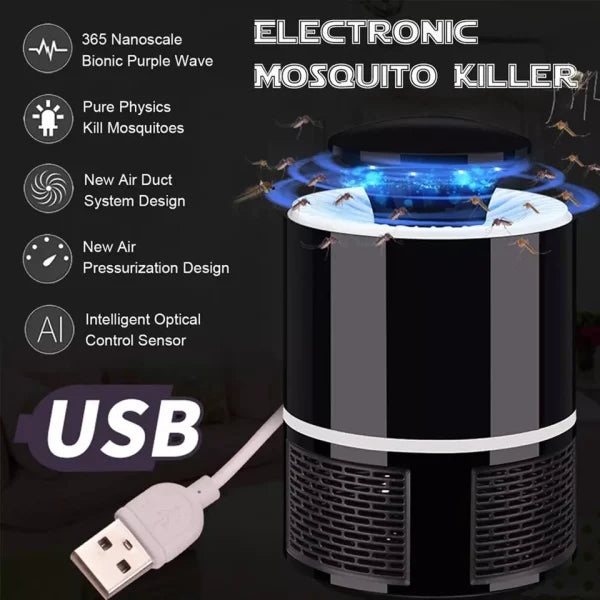 Mosquito Trap with UV Killer Lamp – USB Powered Indoor & Outdoor Insect Catcher